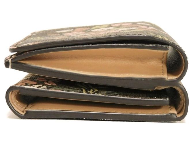 Zucca Portafoglio tri-fold Fendi in tessuto marrone - vista 16
