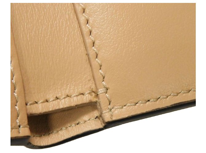 Zucca Portafoglio tri-fold Fendi in tessuto marrone - vista 9