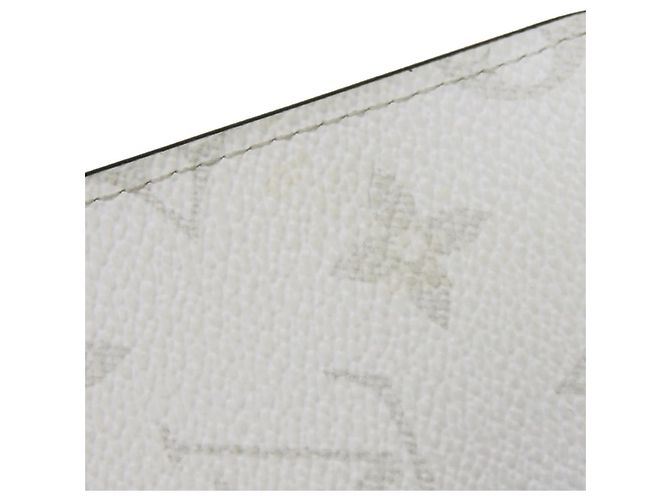 Portafoglio lungo Louis Vuitton in pelle Taiga bianca - vista 18