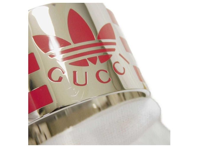Brazalete de metal rojo Gucci - vista 4