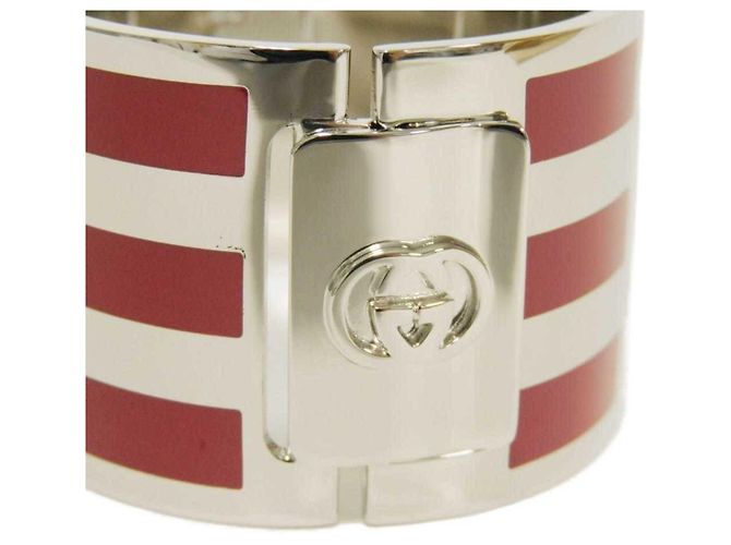 Brazalete de metal rojo Gucci - vista 6