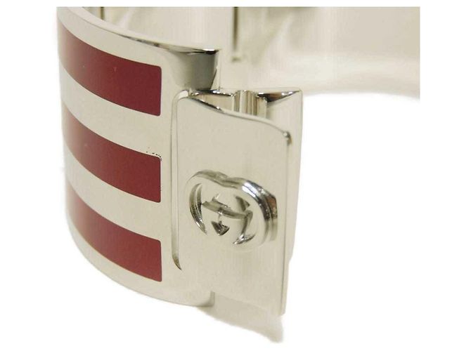 Brazalete de metal rojo Gucci - vista 9
