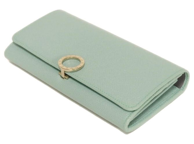 Bulgari Cartera larga Bvlgari en piel azul - vista 4