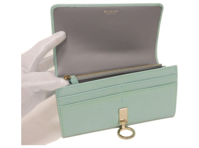 Bulgari Cartera larga Bvlgari en piel azul - vista 5