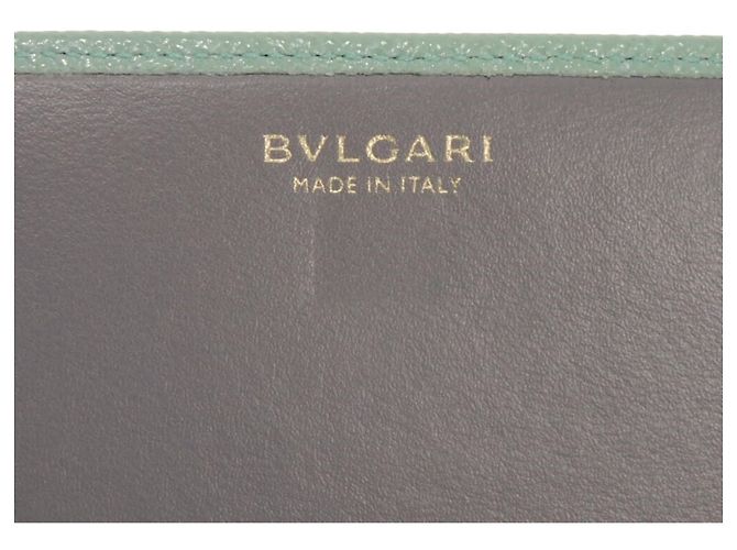 Bulgari Cartera larga Bvlgari en piel azul - vista 6