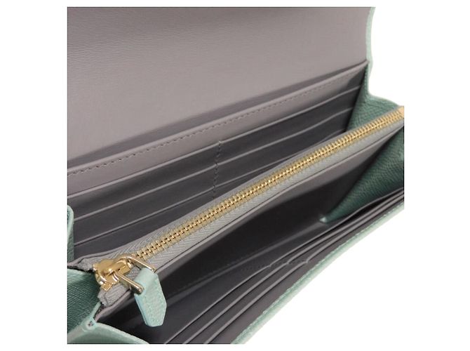 Bulgari Cartera larga Bvlgari en piel azul - vista 7