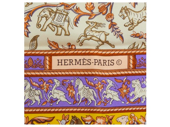 Hermès Lenço Hermes Carre 90 CHASSE EN INDE - vista 2