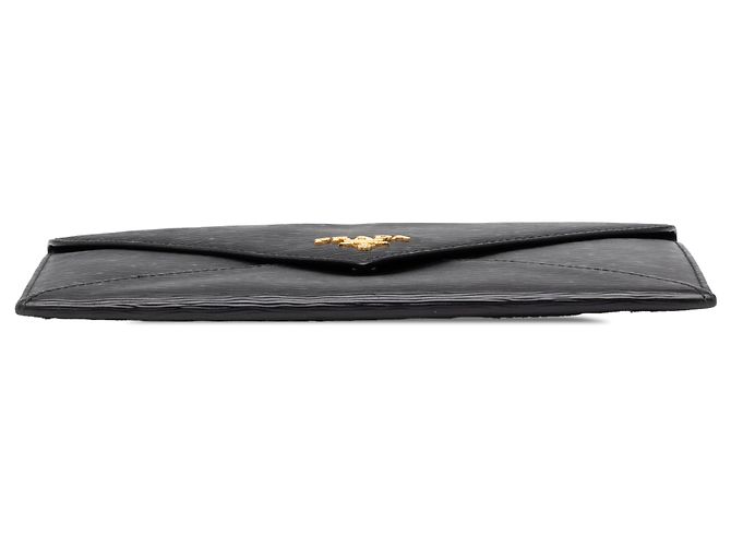 Clutch Envelope Prada em Vitello Move Preto - vista 3