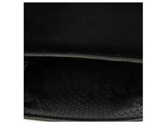 Borsa crossbody Gucci in nylon nero - vista 4