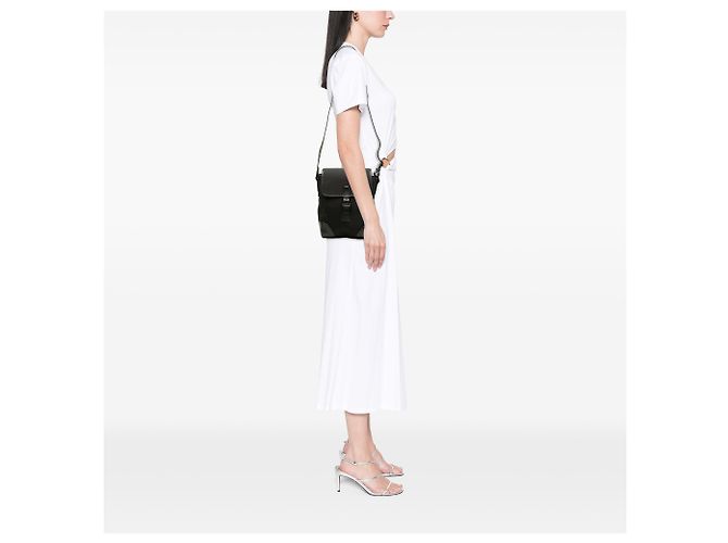 Borsa crossbody Gucci in nylon nero - vista 6