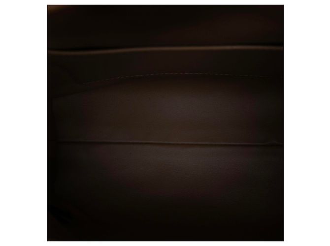 Borsa secchiello Dior Caro Small in pelle di agnello Macrocannage marrone - vista 4