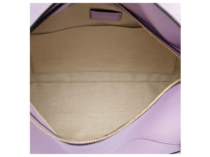 LOEWE Puzzle Hobo em pele de vitelo roxa - vista 4