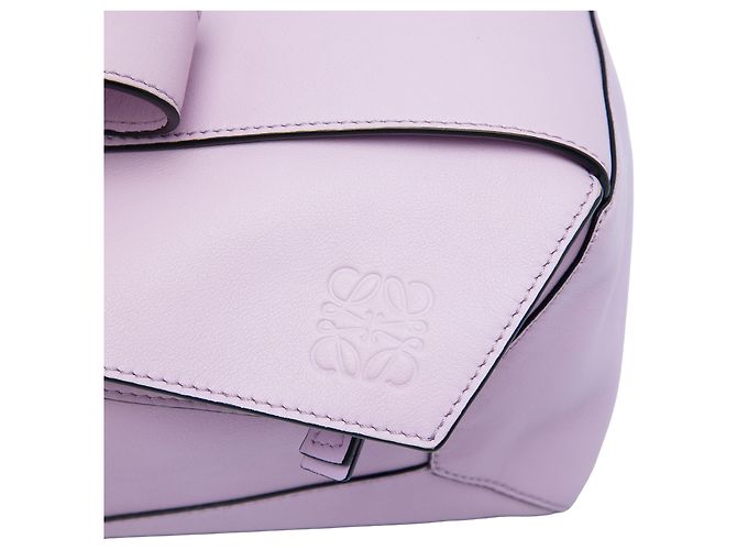 LOEWE Puzzle Hobo em pele de vitelo roxa - vista 5