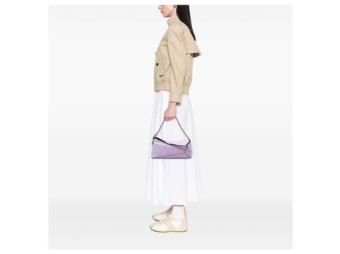 LOEWE Puzzle Hobo em pele de vitelo roxa - vista 6