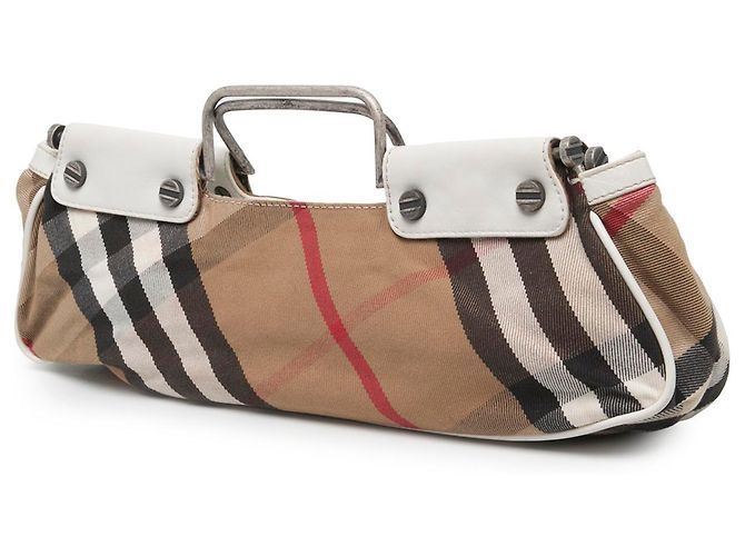 Bolsa Burberry Brown Supernova Check Canvas - vista 2