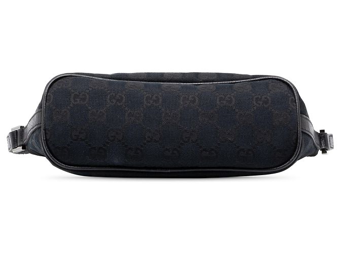 Gucci Black GG Canvas Web Boat - vista 3