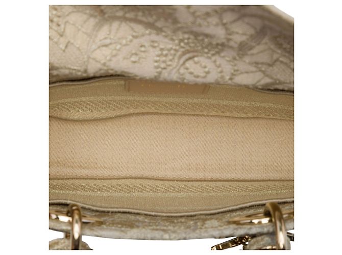 Dior Beige Medium Embroidered Lace 3D Macrame Lady D Joy - view 4