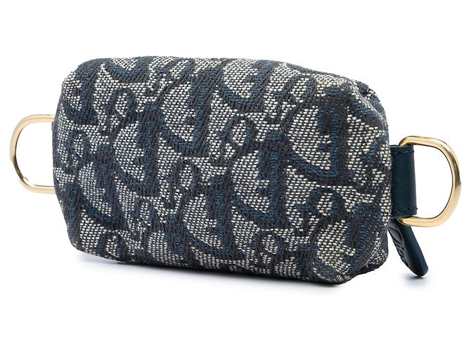Dior Blue Oblique Canvas Münzbeutel - Ansicht 2