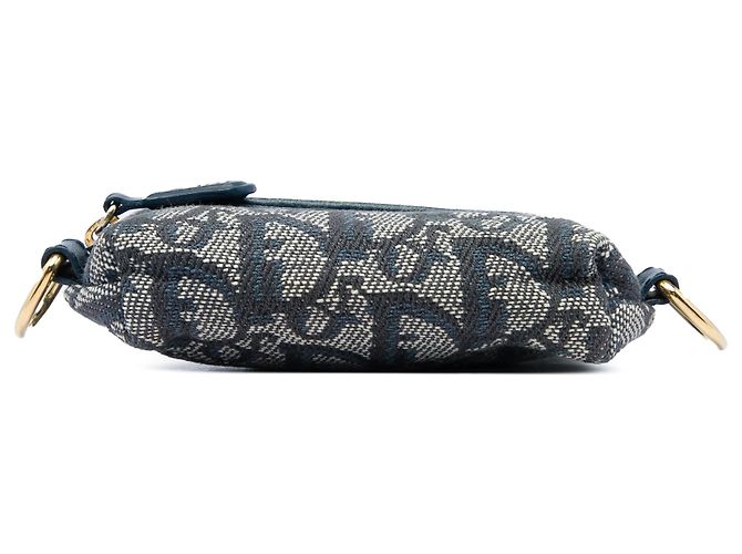 Dior Blue Oblique Canvas Münzbeutel - Ansicht 3
