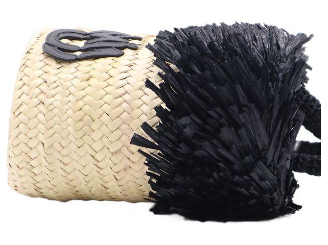 Miu Miu Beige Raffia Basket Tote - view 13