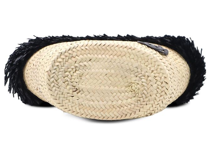 Miu Miu Beige Raffia Basket Tote - view 3