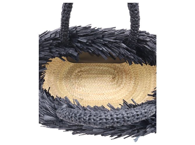 Miu Miu Beige Raffia Basket Tote - view 4