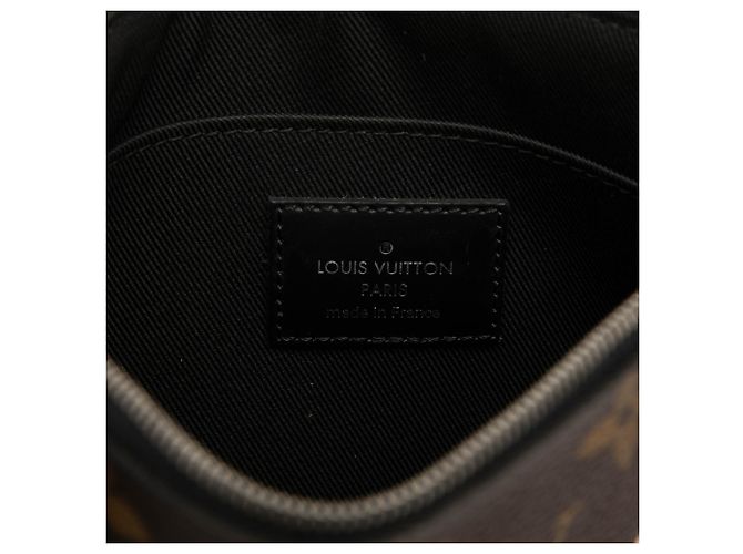 Louis Vuitton Brown Monogram Stripes Pochette Plate PM - vista 5