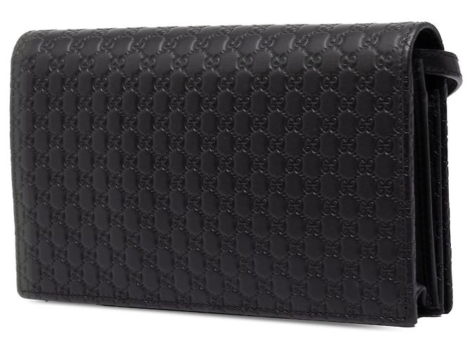 Gucci Black Microguccissima Wallet on Strap - Ansicht 2