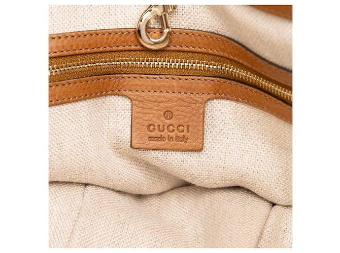 Borsa Tote Gucci Marrakech in tela GG beige - vista 5