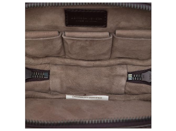 Custodia per gemelli Bottega Veneta in pelle di vitello Intrecciato marrone - vista 4