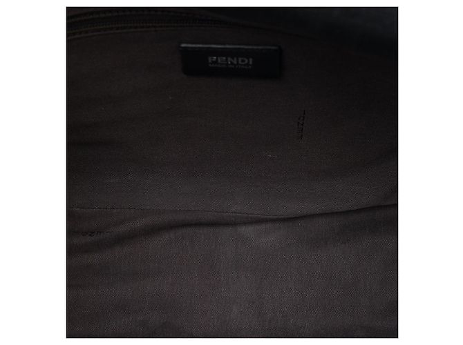 Fendi Black Zucca Spalmati Flap Crossbody - vista 4