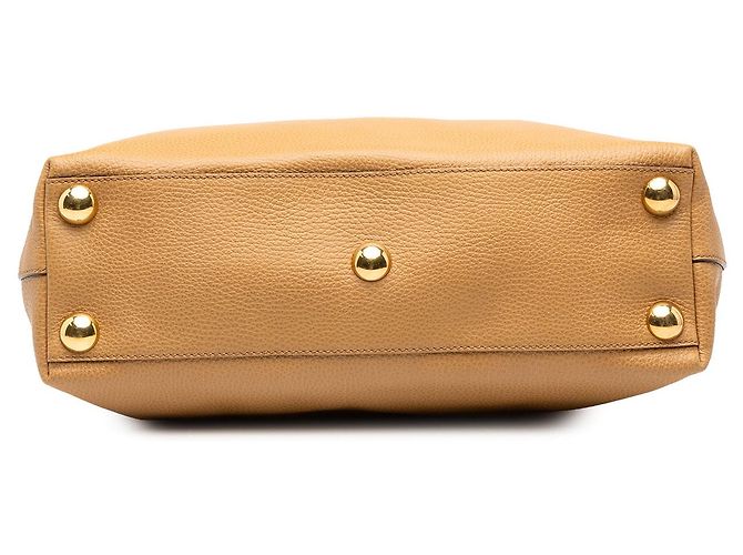 Gucci Babouska Tote aus braunem Kalbsleder - Ansicht 3