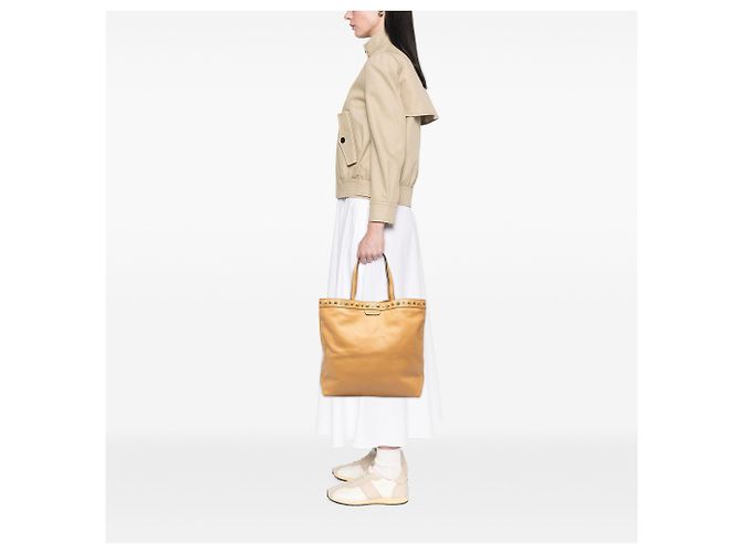 Gucci Babouska Tote aus braunem Kalbsleder - Ansicht 6