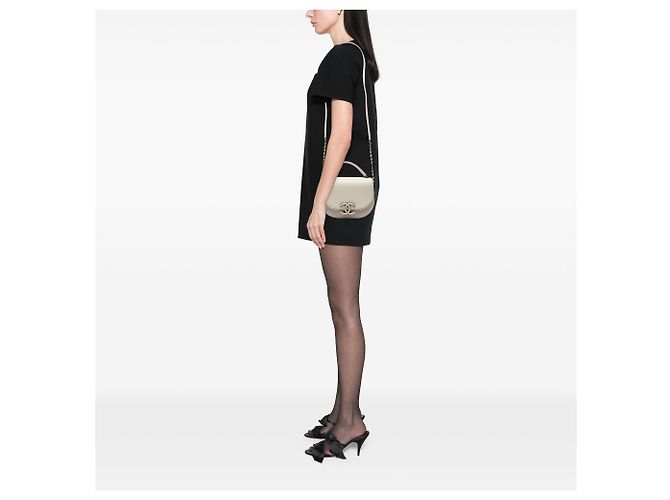 Chanel Brown Small Calfskin Coco Curve Flap - vista 6
