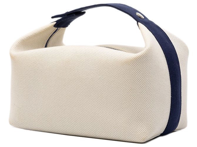 Étui Cabriole Hermès Beige Large Toile Bride A Brac - vue 2