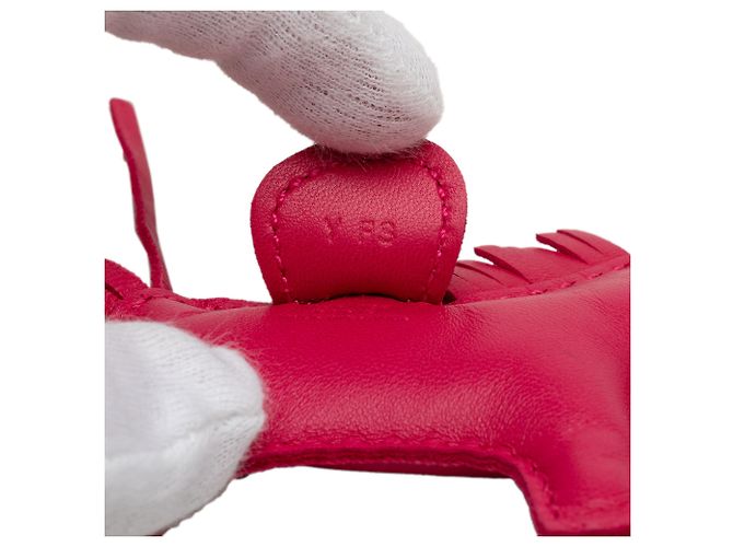 Hermès Pink Milo Lambskin GriGri Rodeo Bag Charm PM - vue 3