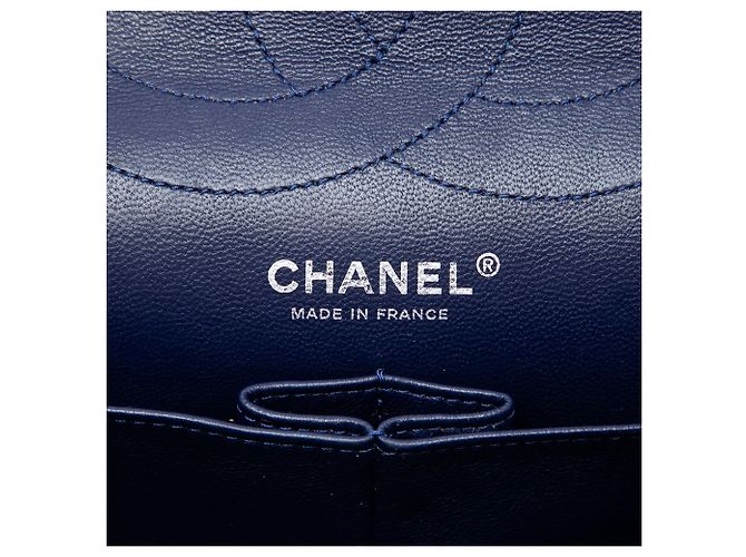 Chanel Blue Quilted Crinkled Patent Reissue 2.55 Double Flap 227 - Ansicht 5