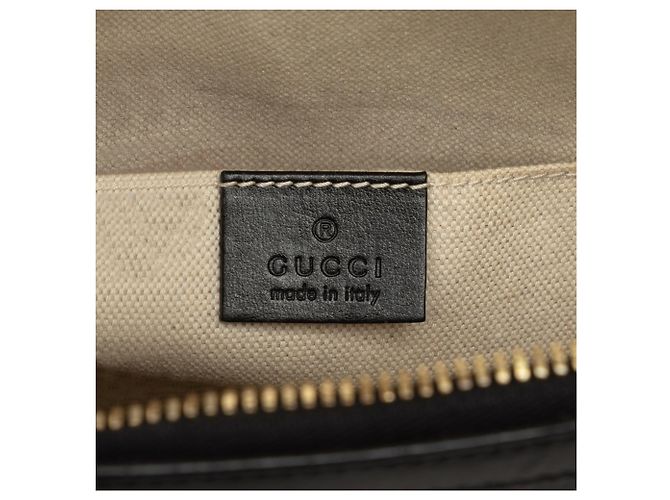 Borsa Satchel Gucci Horsebit 1955 Piccola in Vitello Nero - vista 5