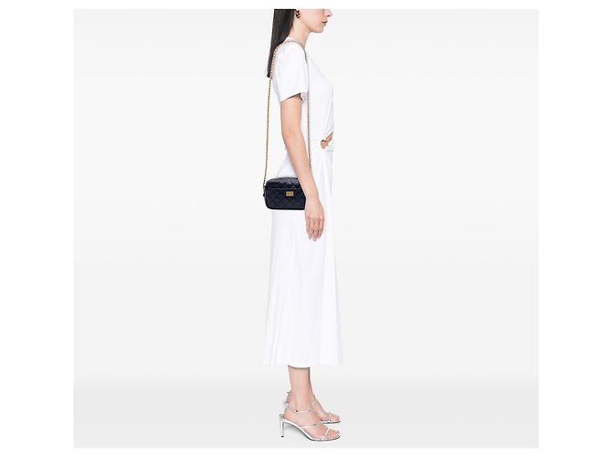 Bolso Camera Chanel Reissue Mini Acolchado de Piel de Ternera Envejecida Azul - vista 6