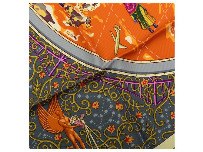 Foulard di seta Hermès Orange Www.hermes.com 90 - vista 8