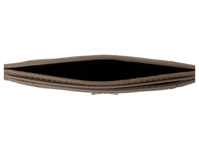 Autre Marque Tarjetero Saint Laurent Beige Grain de Poudre Cassandre Matelasse - vista 4