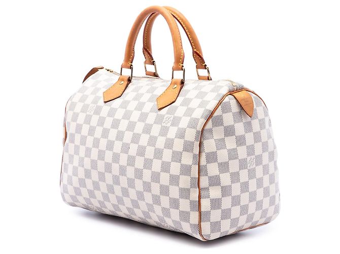 Louis Vuitton White Damier Azur Speedy 30 - vista 2