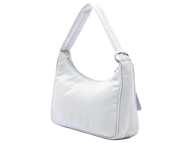 Prada Mini Tessuto Re Edition 2000 Schultertasche Grau - Ansicht 2