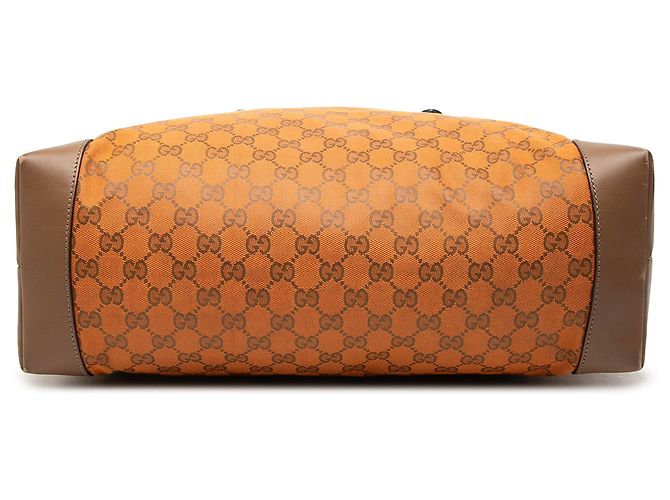 Tote Gucci Orange GG Canvas Web - vista 3