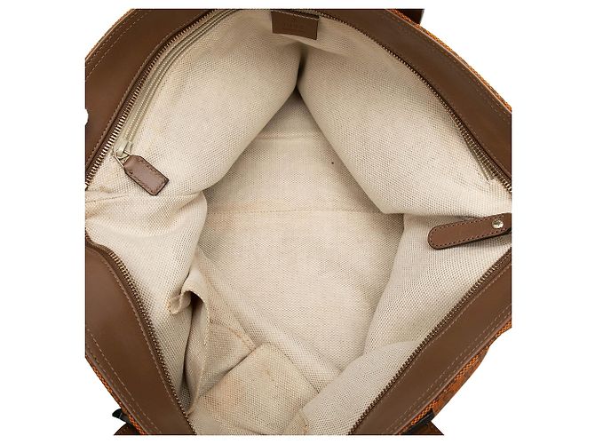 Tote Gucci Orange GG Canvas Web - vista 4