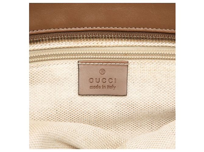 Tote Gucci Orange GG Canvas Web - vista 5