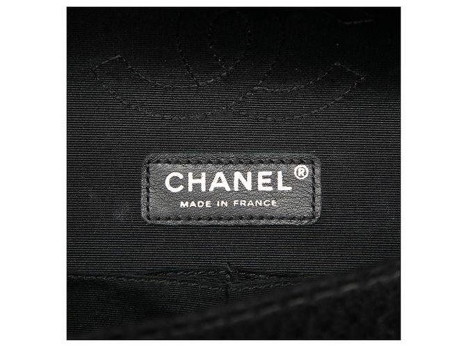 Chanel Black Paris Shanghai Medium Tweed Strass Embellished Pudong Double Flap - Ansicht 5