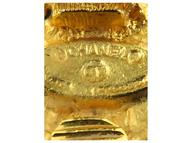 Orecchini a clip rotondi Chanel Gold CC Gold Plated Rue Cambon - vista 5