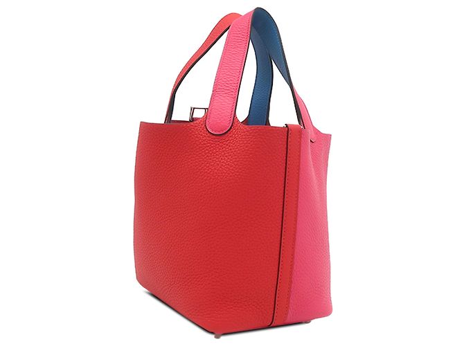 Hermès Red Bicolor Clemence Picotin Lock 18 - Ansicht 2