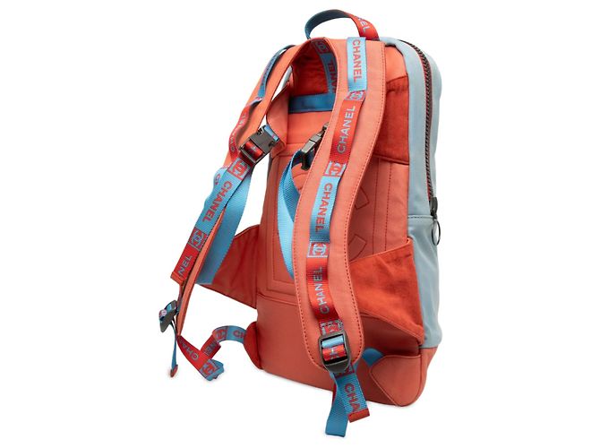 Chanel Blue CC Bicolor Canvas Sport Line Backpack - view 2